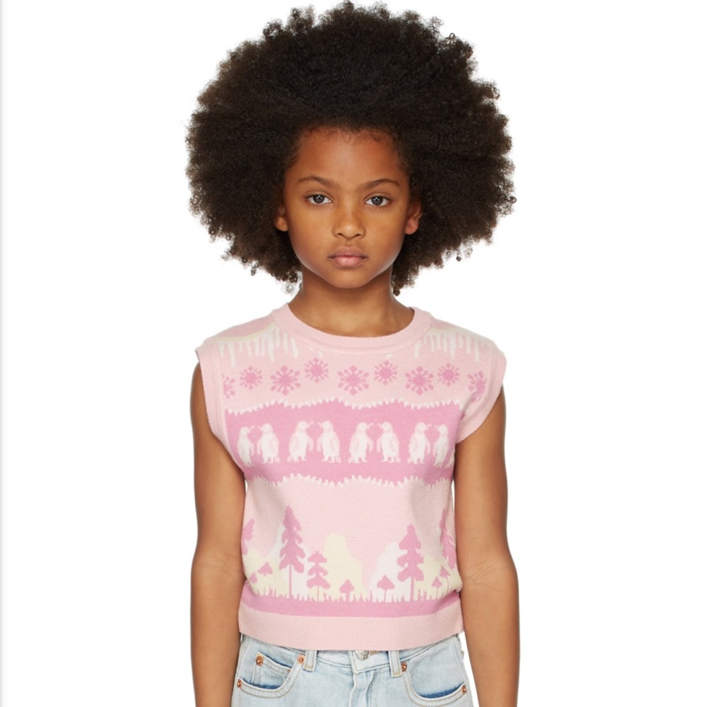 Helmstedt kids Les Vest - Pink Landscape girls size 7